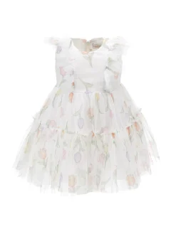 Abitino tulle stampa tulipani