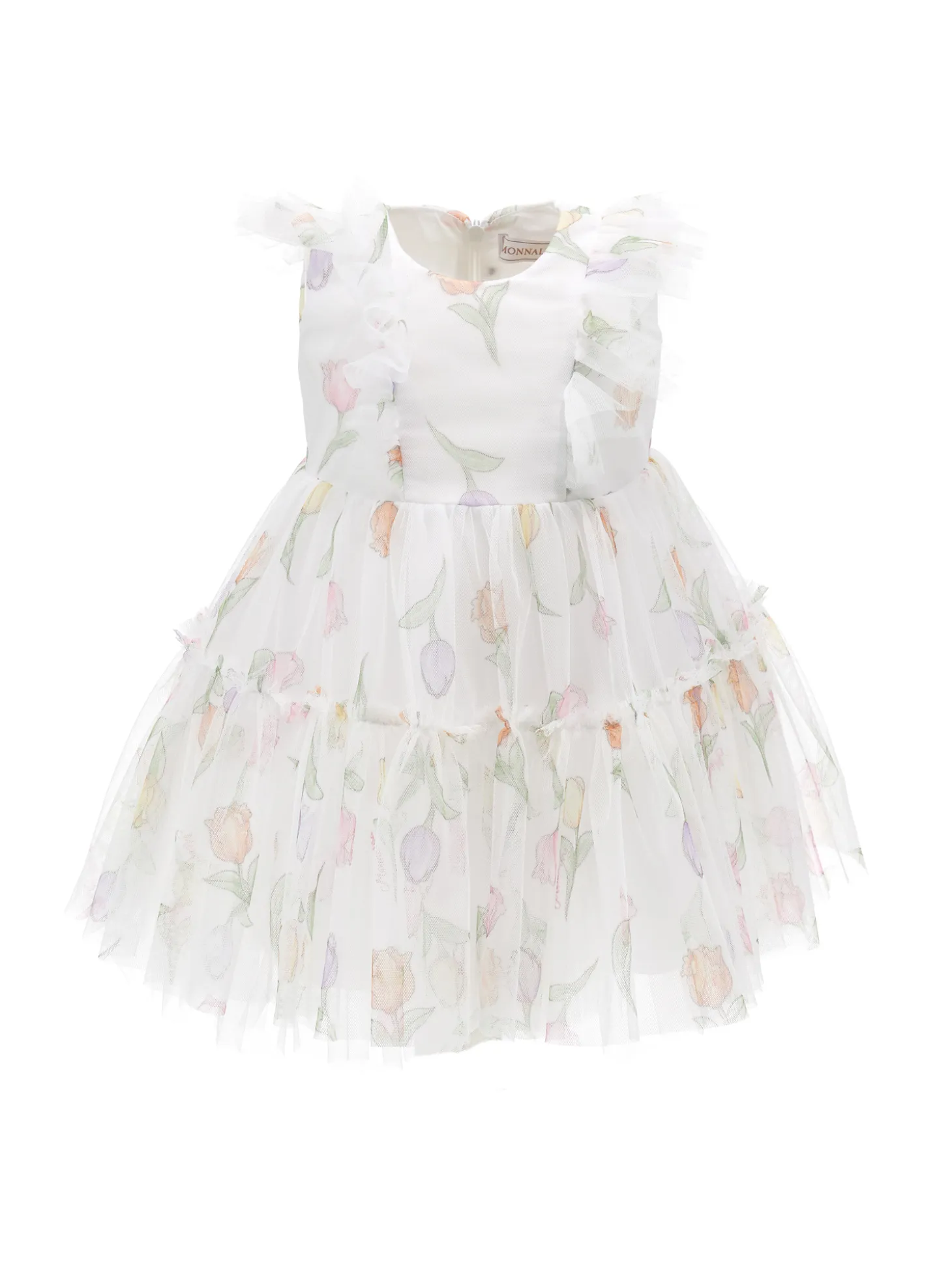 Abitino tulle stampa tulipani