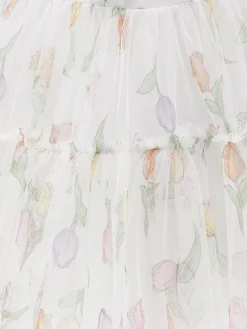 Abitino tulle stampa tulipani