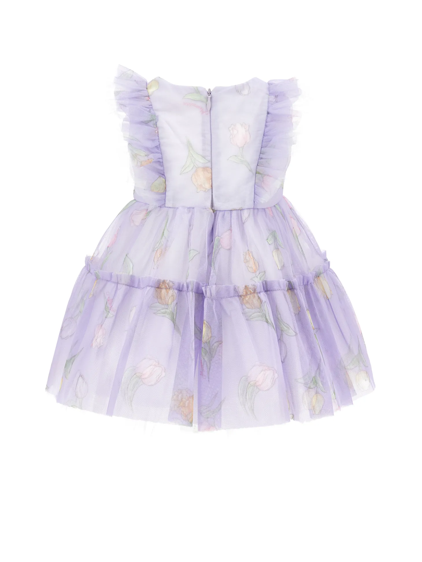 Abitino tulle stampa tulipani
