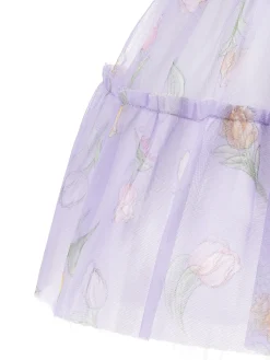 Abitino tulle stampa tulipani