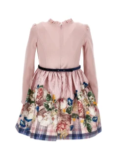 Abito broccato rose barocche