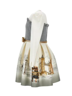 Abito bustier ispirazione Londra