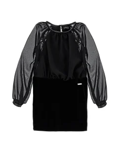 Abito ciniglia e tulle