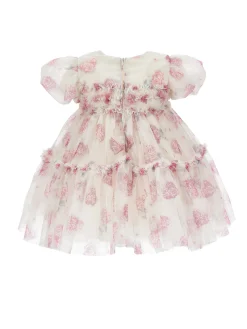 Abito compleanno tulle floreale