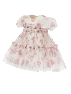 Abito compleanno tulle floreale