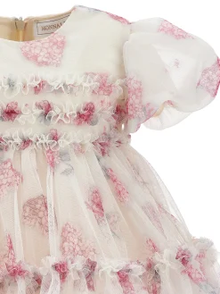 Abito compleanno tulle floreale