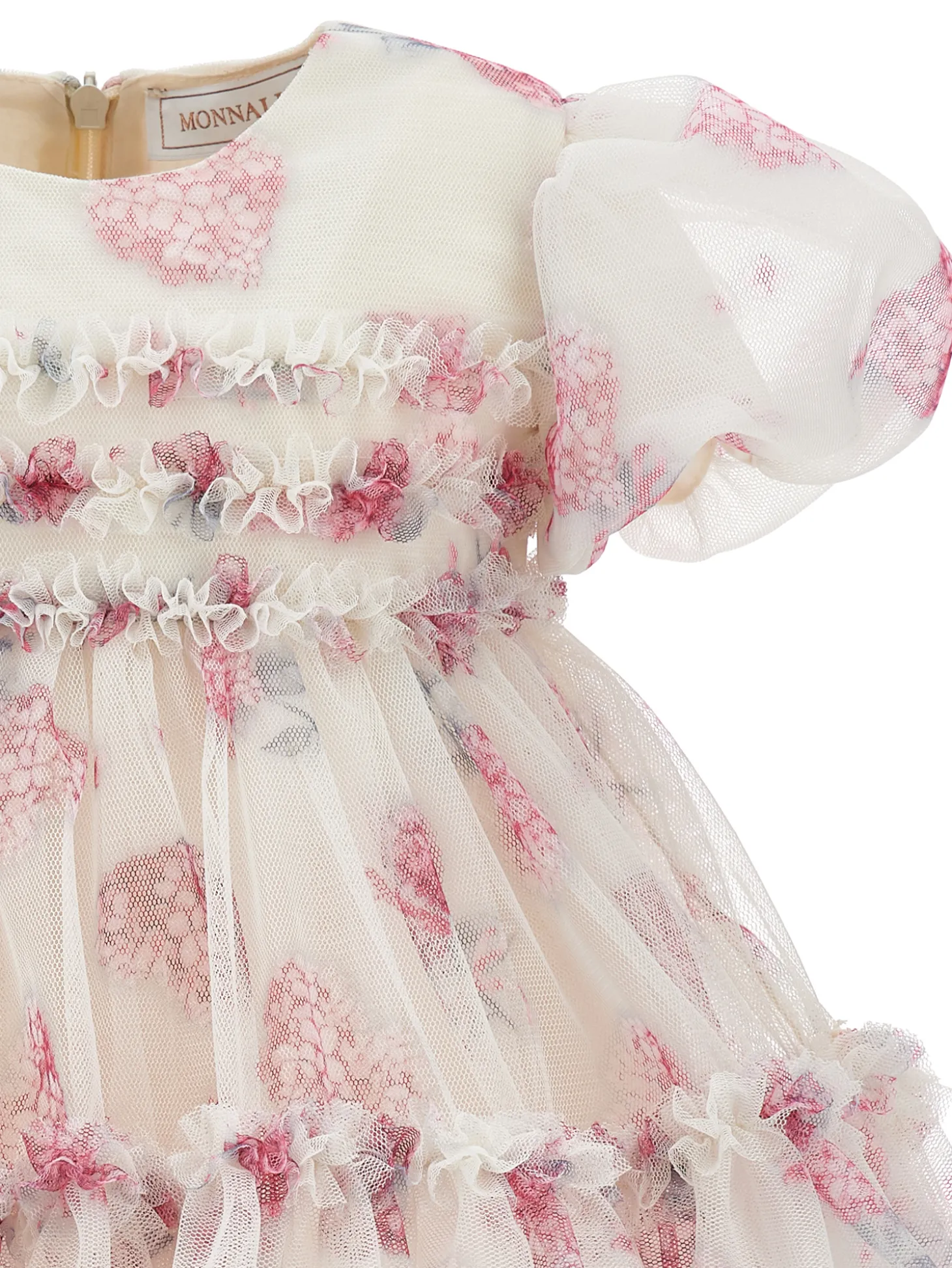 Abito compleanno tulle floreale