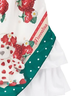 Abito con spalline e inserto foulard