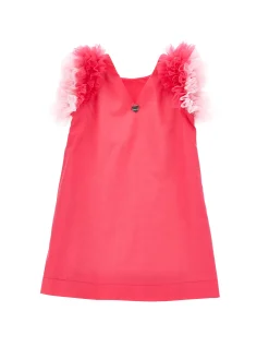 Abito cotone giromanica tulle