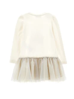 Abito cotone organico con tulle