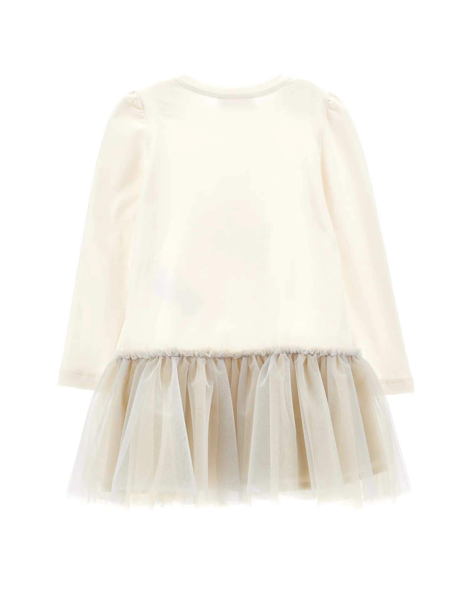 Abito cotone organico con tulle