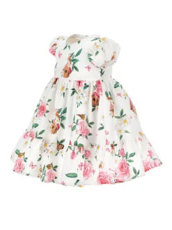 Abito cotone stampa floreale