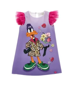 Abito crêpe Daffy Duck
