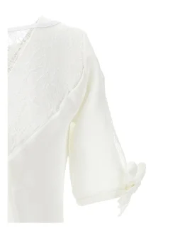 Abito crepe e pizzo