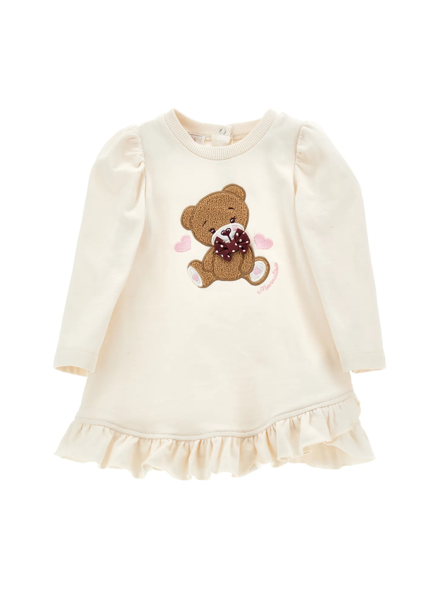 Abito felpa con teddy bear
