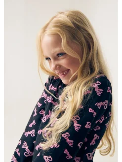 Abito felpa logato Barbie&trade;