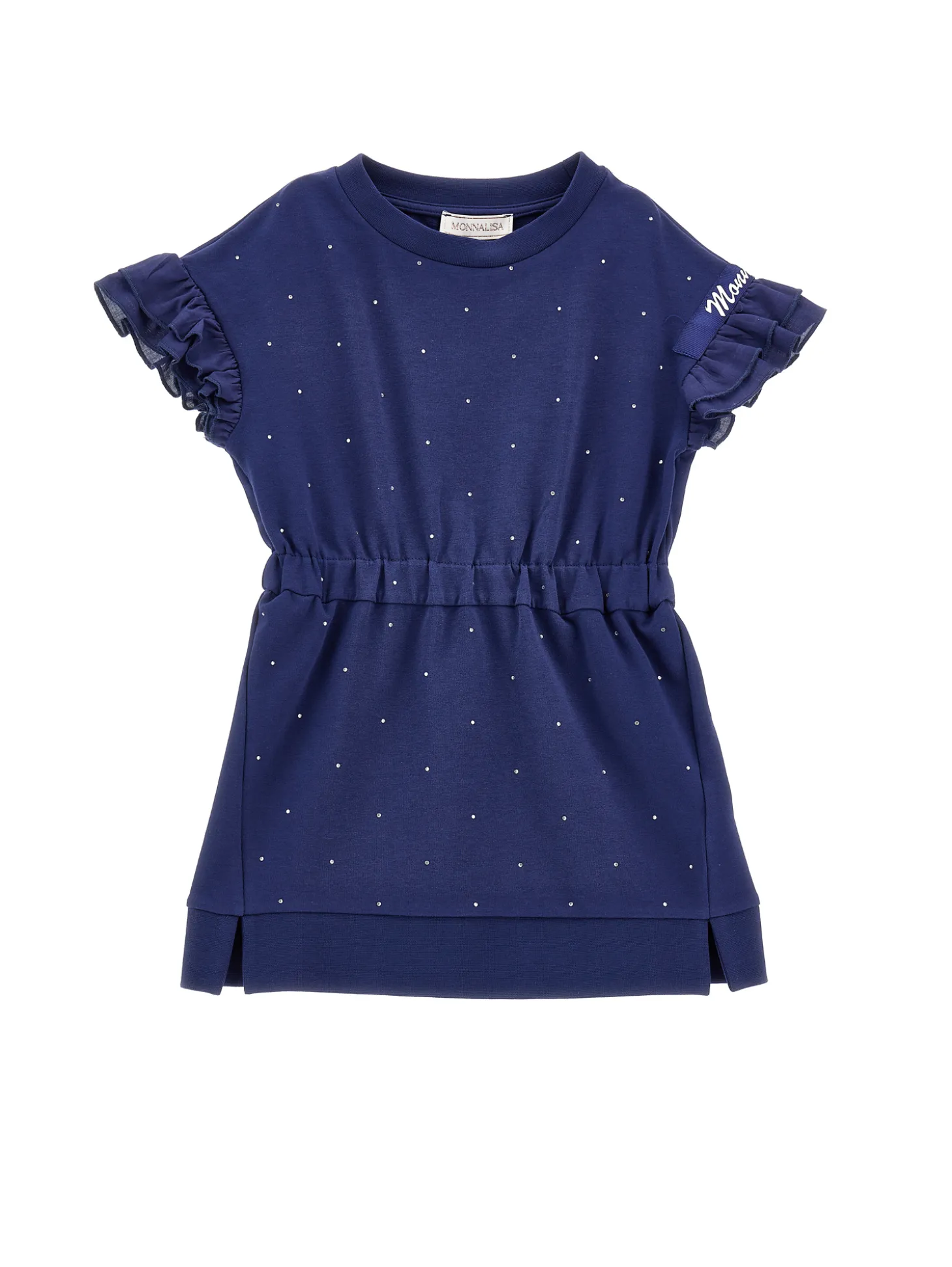 Abito felpa strass