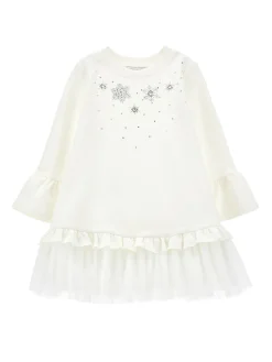 Abito felpa tulle