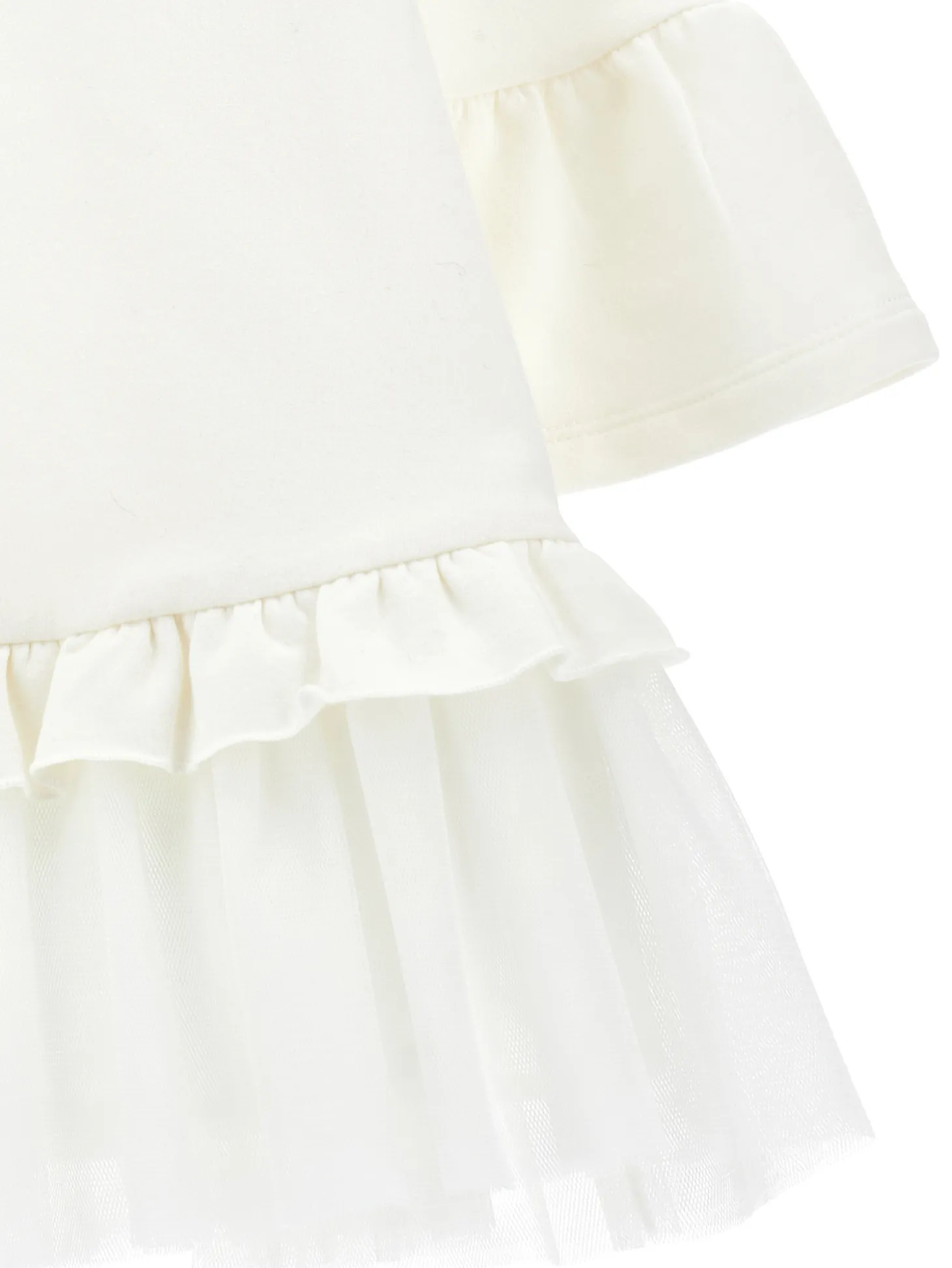 Abito felpa tulle