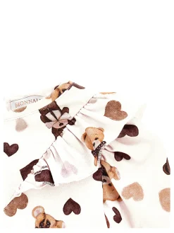 Abito jersey con balza