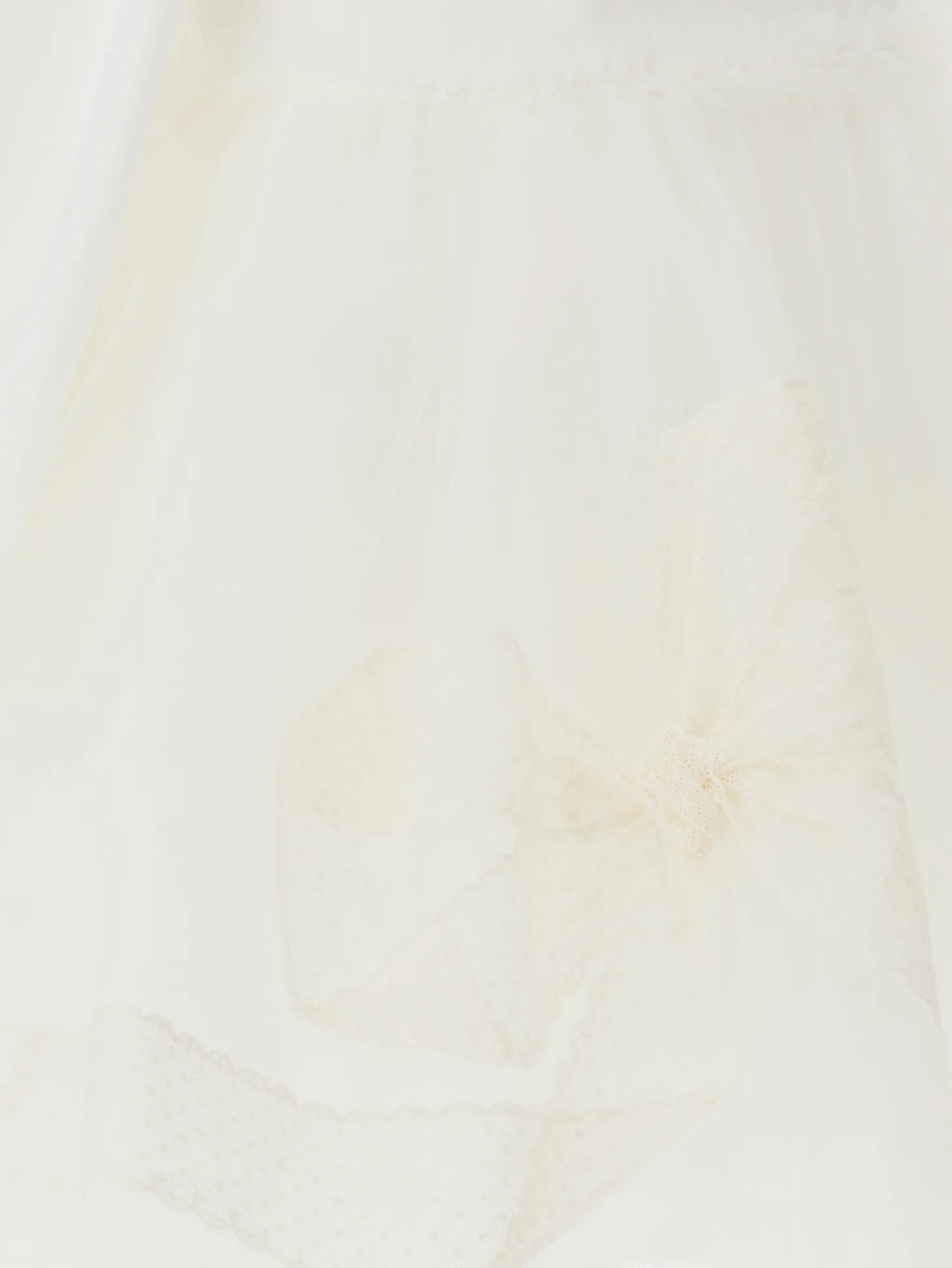 Abito jersey con maxiricamo tulle