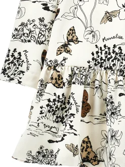 Abito jersey stampa toile de jouy
