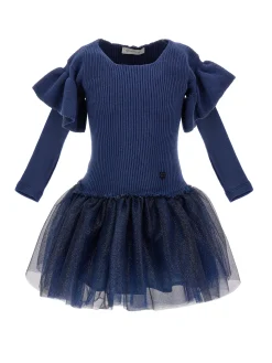 Abito maglia e glitter