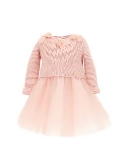 Abito maglia e glitter