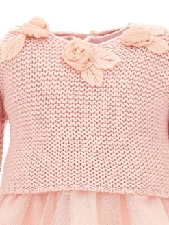 Abito maglia e glitter