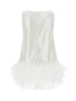 Abito paillettes con tulle