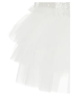 Abito paillettes con tulle