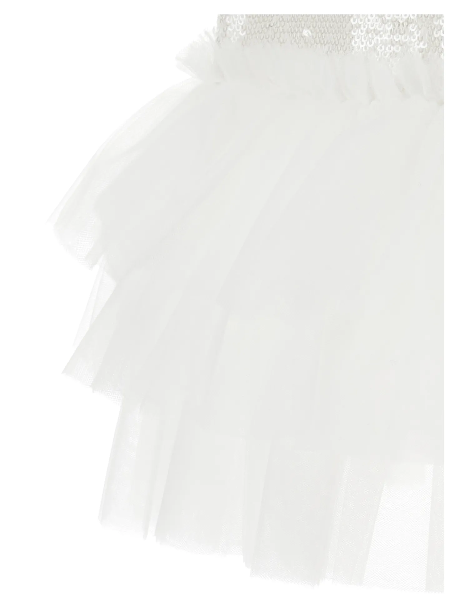 Abito paillettes con tulle