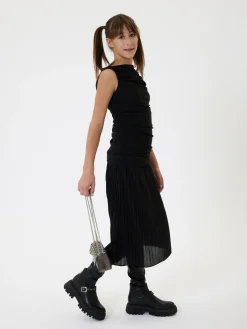 Abito pliss&eacute; lurex