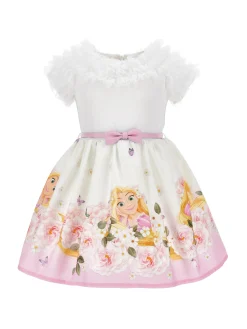 Abito popeline tulle Rapunzel