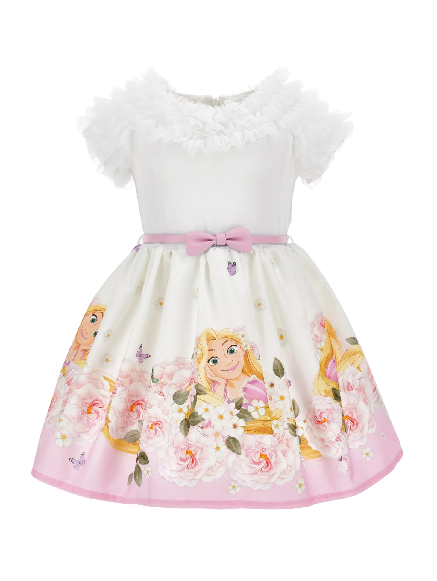 Abito popeline tulle Rapunzel