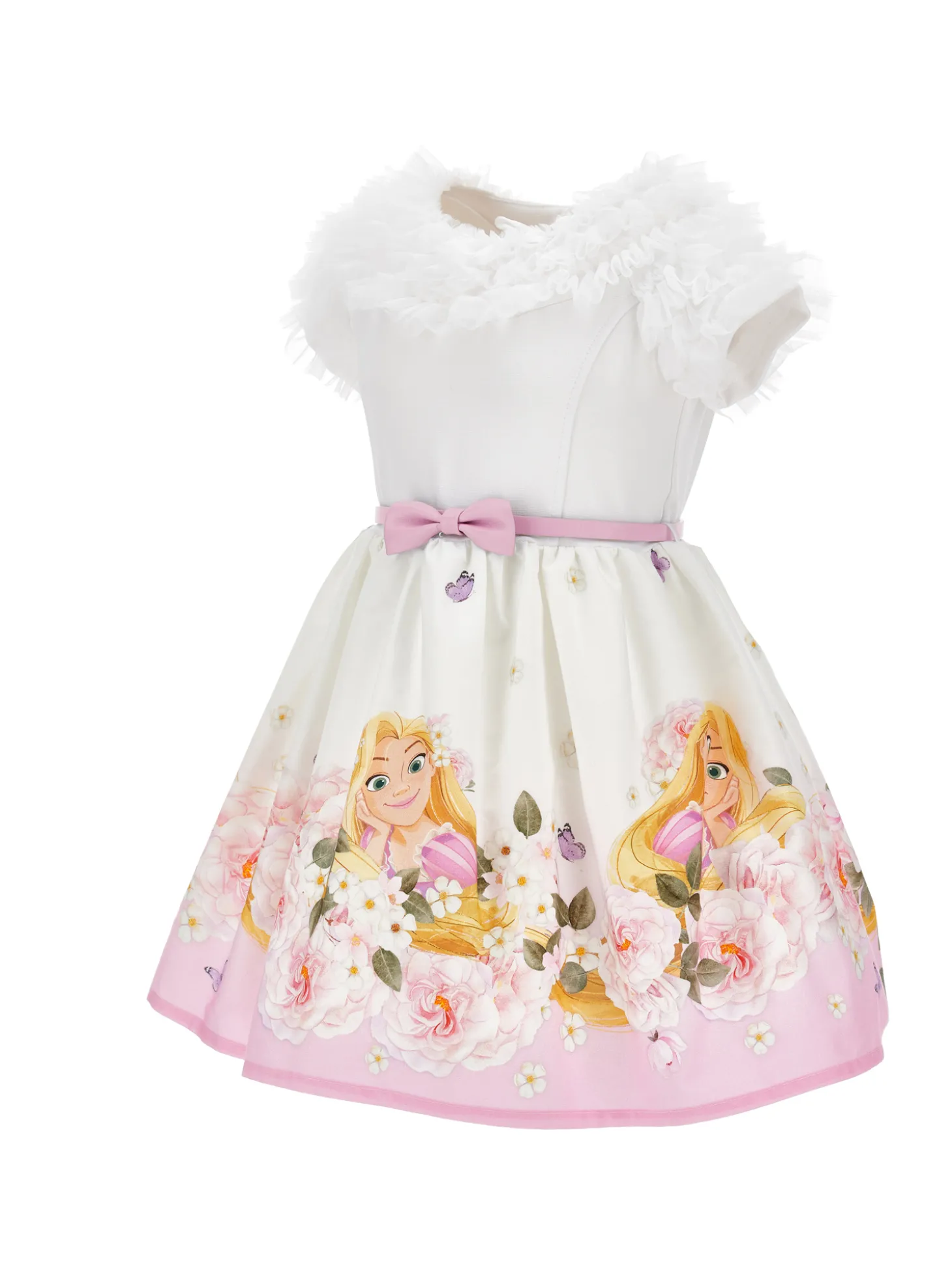 Abito popeline tulle Rapunzel