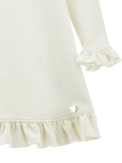 Abito punto Milano pois glitter