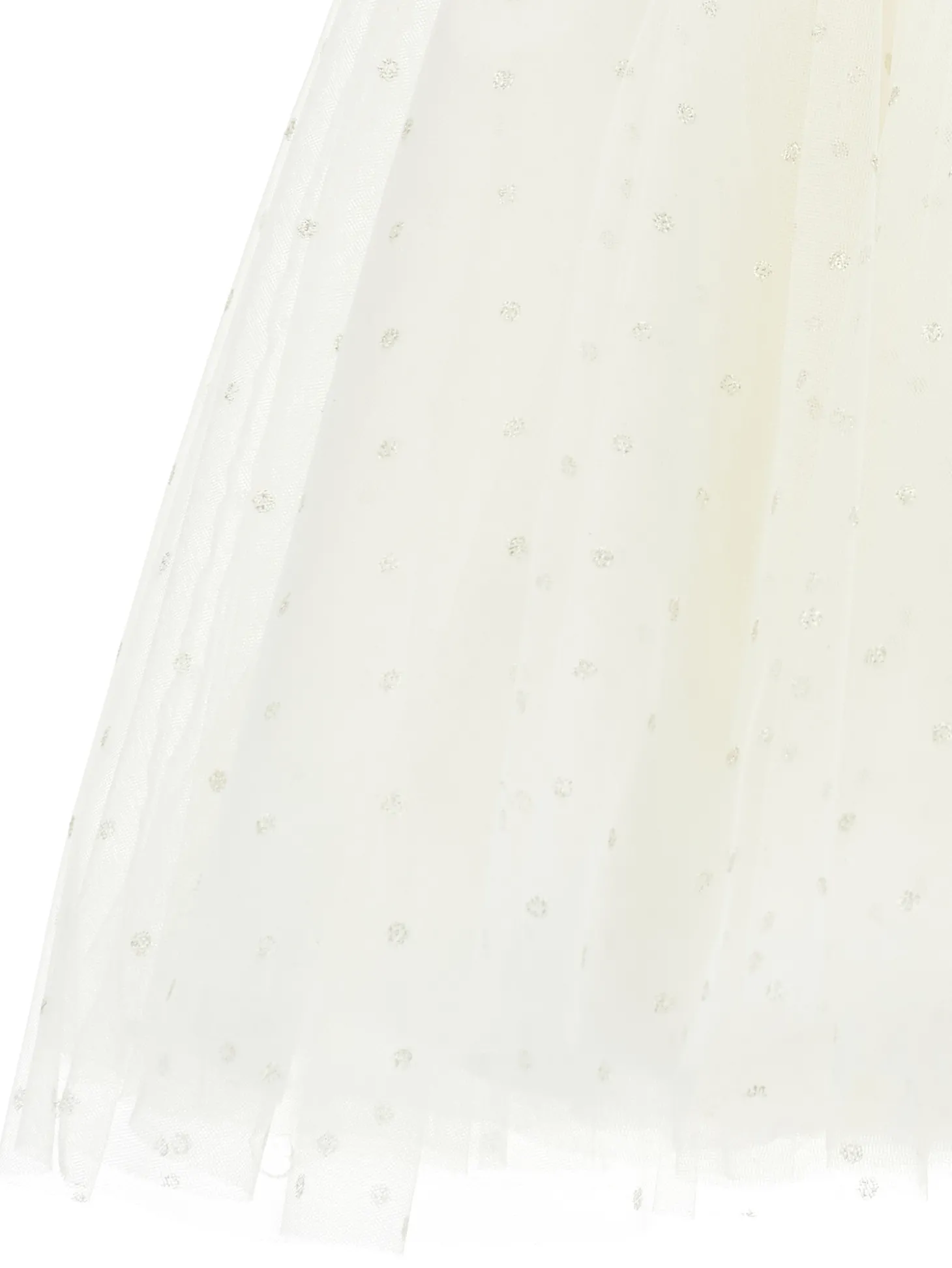 Abito smanicato tulle e bouclé