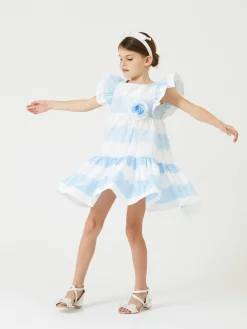 Abito taffeta righe
