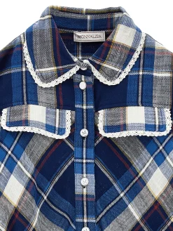 Abito tartan con cintura