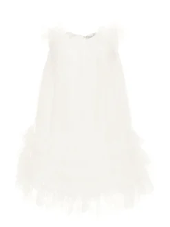 Abito tulle con piccole rouches