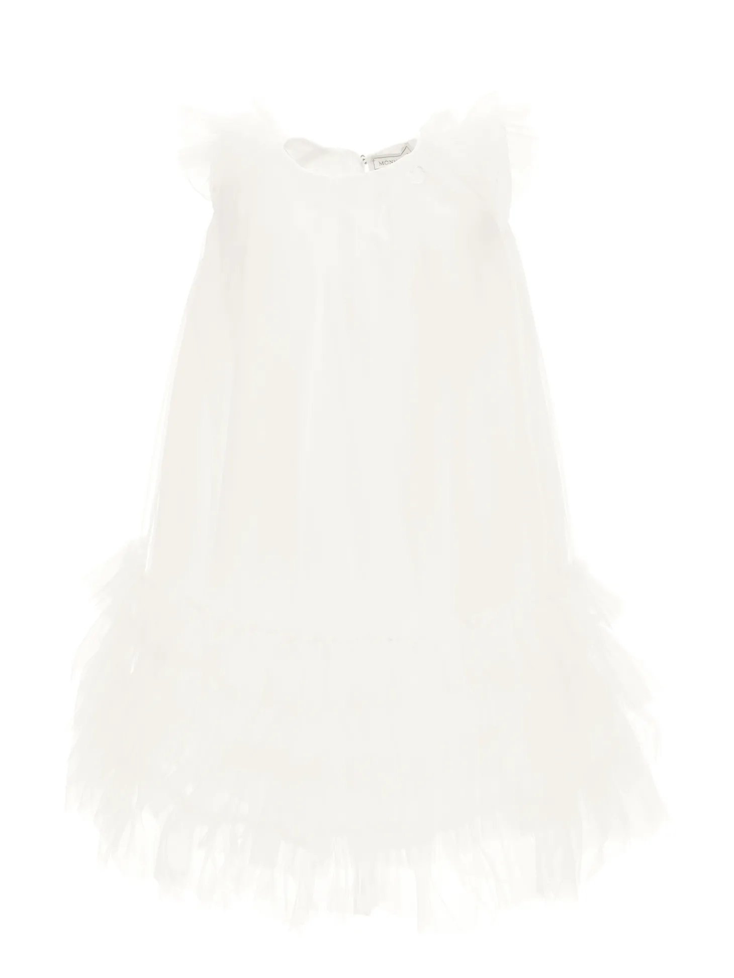 Abito tulle con piccole rouches