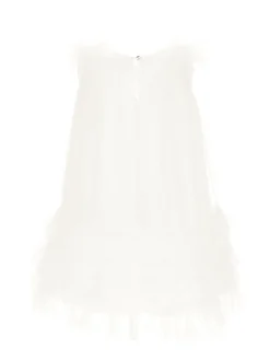 Abito tulle con piccole rouches