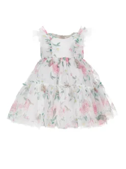 Abito tulle floreale