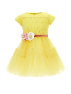 Abito tulle increspato