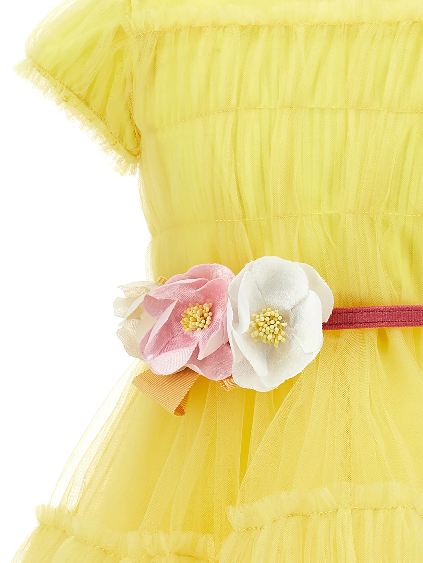 Abito tulle increspato