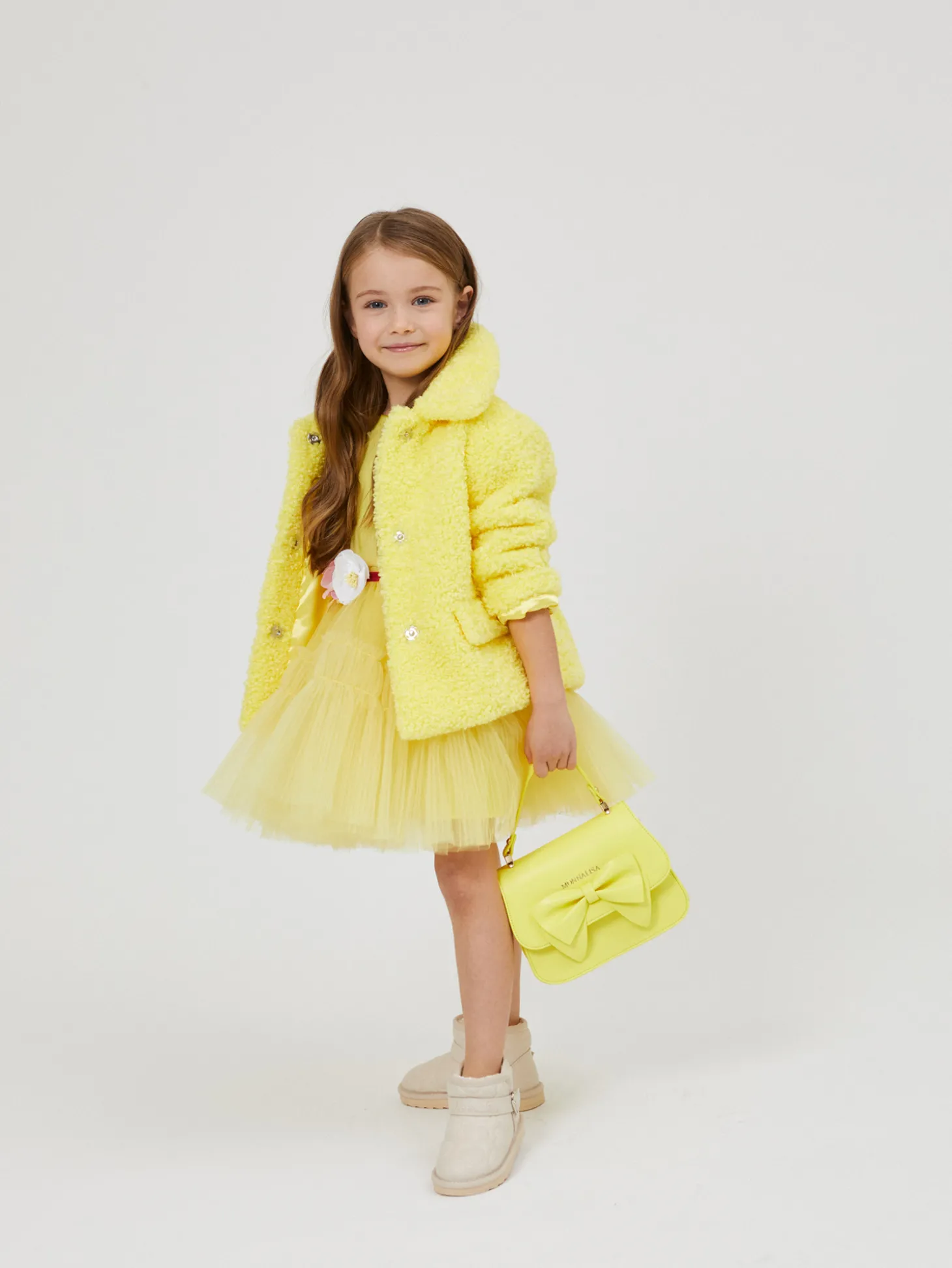 Abito tulle increspato