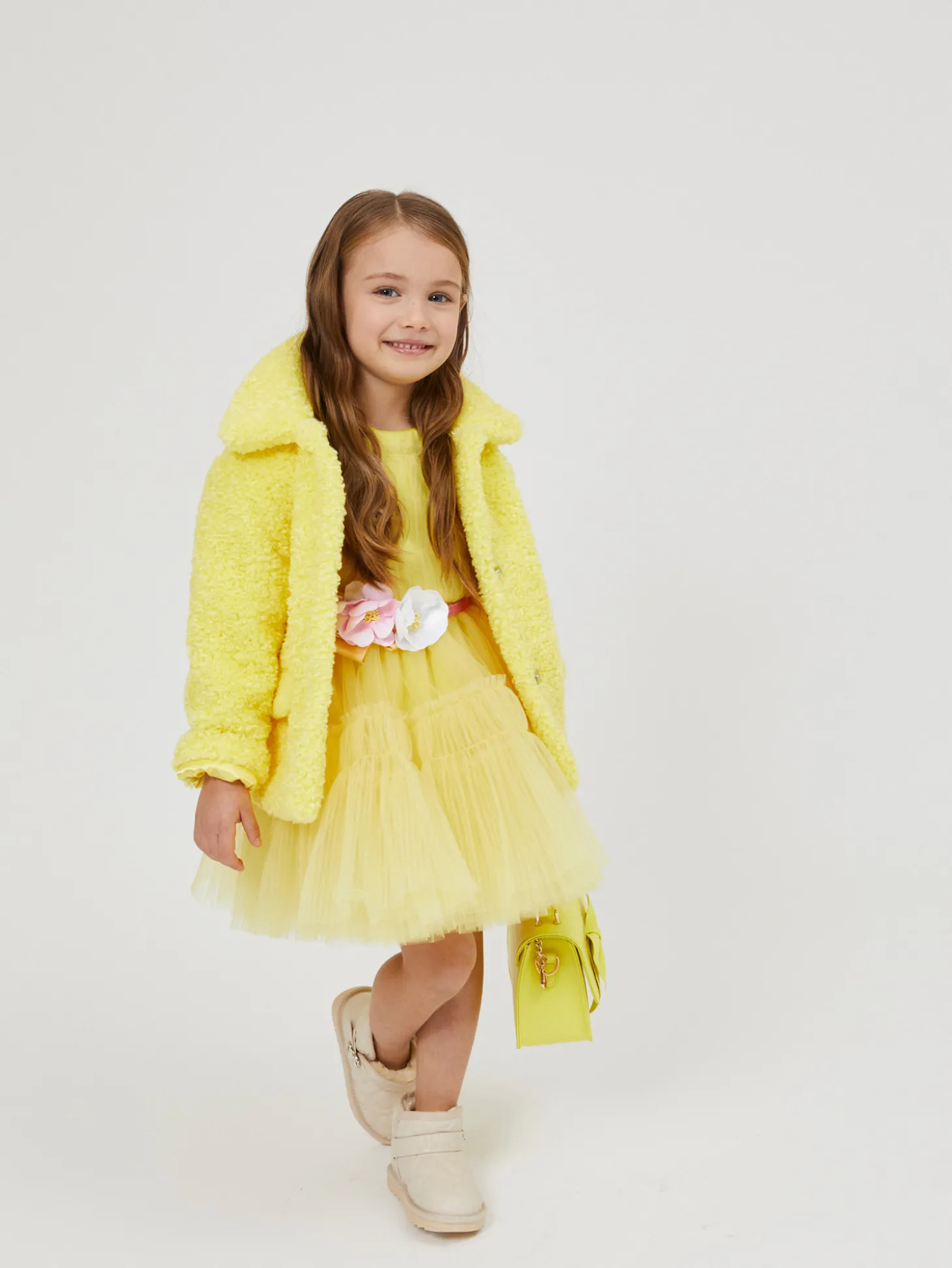 Abito tulle increspato