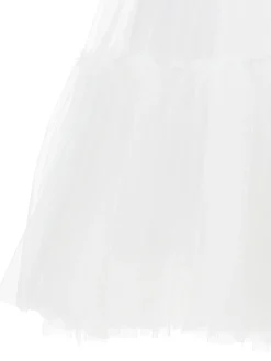 Abito tulle mano seta con strass
